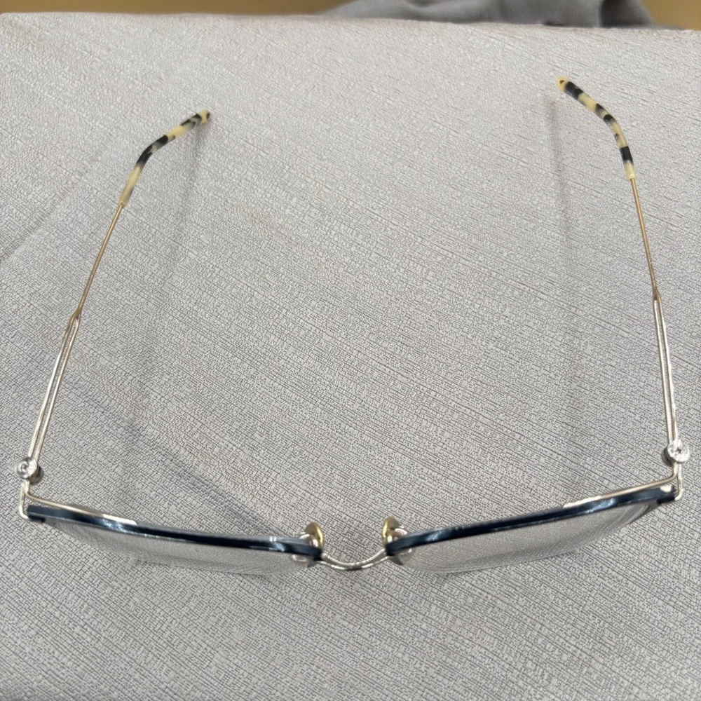 Calvin Klein CK8065 007 Black Gold Titanium Eyeglasses 52-18-135 Japan